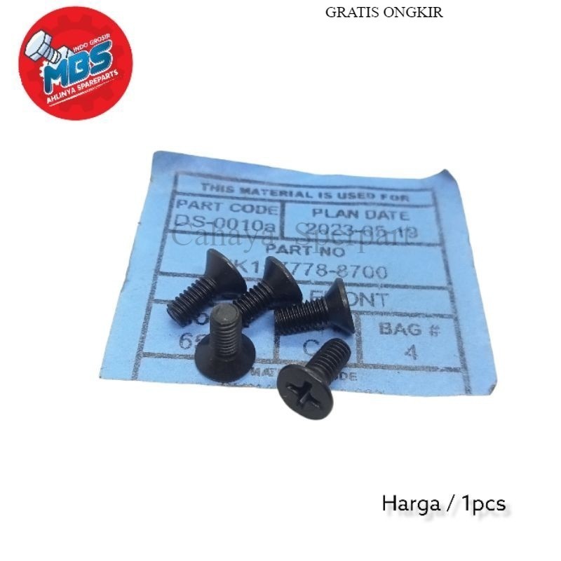 7 M4 BOLT ORIGINAL UPPER BRAKE MASTER CAP BOLT STEEL BRAKE FLUID BOLT ใหม่
