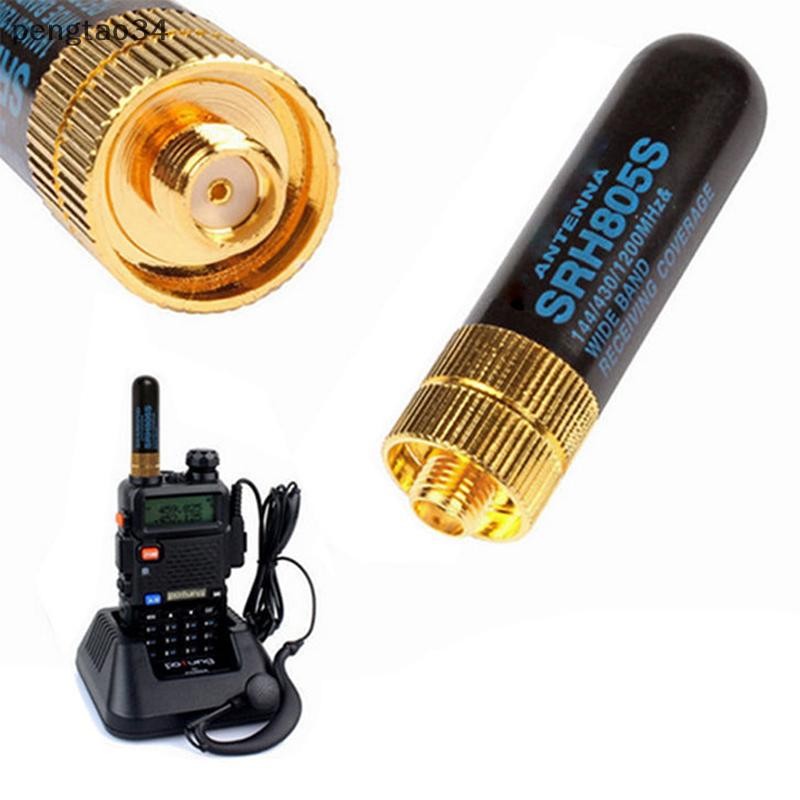 ใหม่ SRH-805S SMA-F เสาอากาศดูอัลแบนด์หญิงสําหรับ BAOFENG UV-5R BF-888S วิทยุ 5 ซม. COD