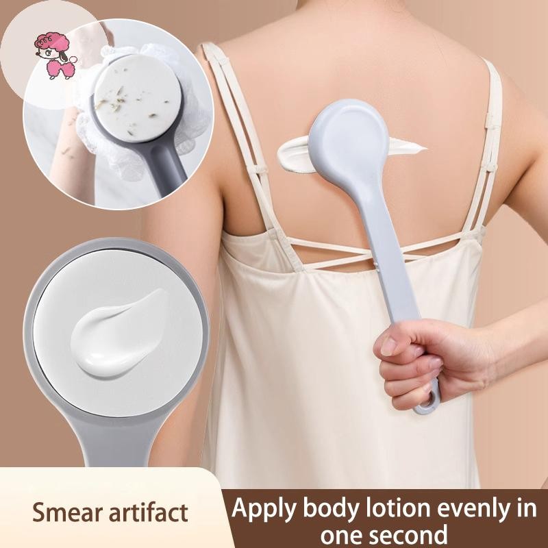 Grl 2 In 1 โลชั่น Ointment Applicator แปรงฟองน้ํายืดหยุ่นยาว Body Cleaner แปรงอาบน้ําโฟม Maker TH