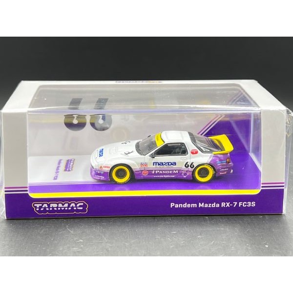 Tarmac Works Pandem Mazda RX-7 FC3S White / purple