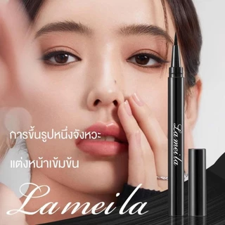 【ซื้อ 5 แถม 5】LAMEILA อายไลเนอร์ กันน้ํา แห้งเร็ว เรียบเนียน เขียนลื่นและง่าย ติดทนนาน กันเหงื่อ อายไลเนอร์หัวปากกา