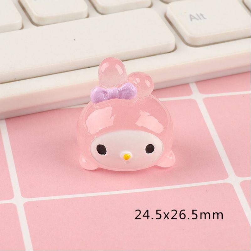 การ์ตูน Mini Trio Big Eyes กบ Kuromi พุดดิ้งสุนัข Melody KT Mini Fairy Tale สวนภูมิทัศน์ตกแต่งรถ - รูปที่ 3