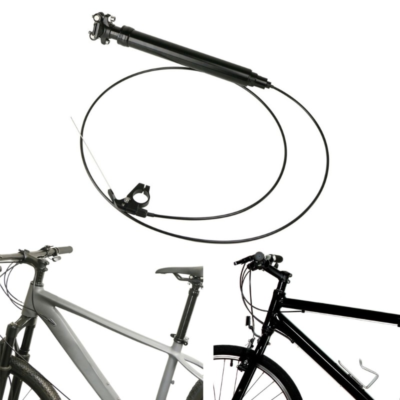 EDB * จักรยาน Dropper Seatpost เปลี่ยนจักรยาน Suspension Seatpost โช้คอัพ 31 6 มม.ปรับ Seatpost