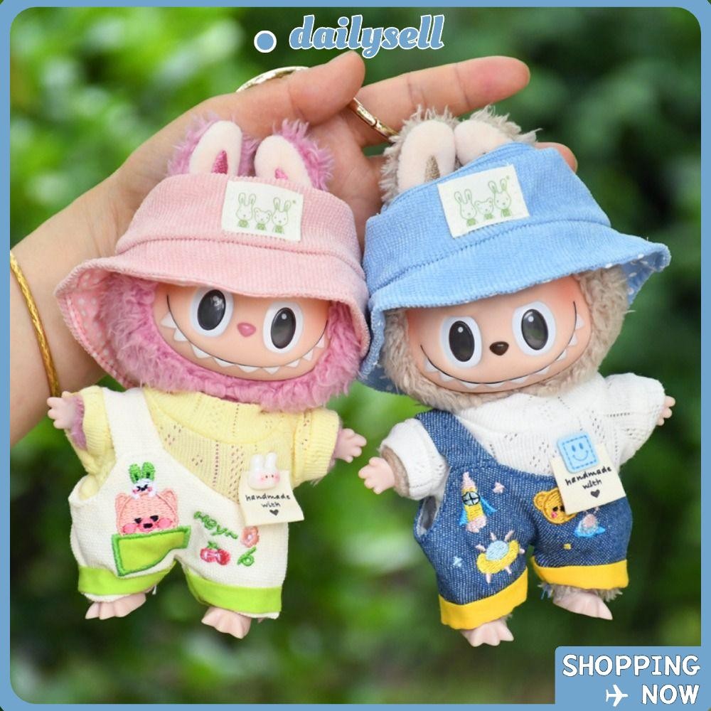 หมวกตุ๊กตา DAILY Labubu แฮนด์เมด|Labubu ตุ๊กตาเสื้อผ้า,ทนทาน Cos ของขวัญ Annoying Duck Labubu Time To Chill Filled ตุ๊กตาอุปกรณ์เสริมสําหรับ 17 ซม. Labubu ตุ๊กตา