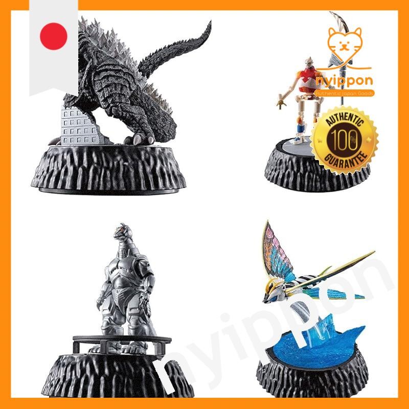 Godzilla HG D+ Godzilla 07 [Full Set of 4 (Full Comp)] Gachapon Capsule Toy