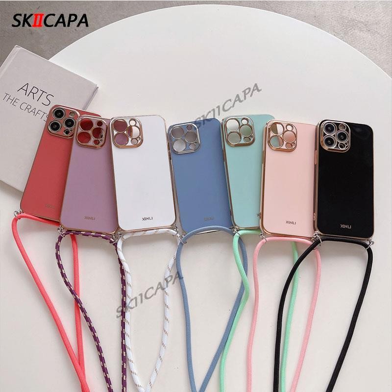 สําหรับ Xiaomi 14T Pro Mi 14T Crossbody สร้อยคอสายไฟ Lanayrd ชุบเคสโทรศัพท์สําหรับ Xiaomi 14 ULTRA 13T 12T 11T Pro 13lite Electroplated ซิลิโคน ราคา ถูกที่สุด ดีลบีเคเค แกลเลอรีภาพที่ 6