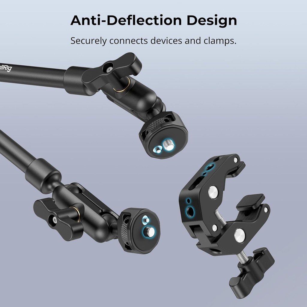 Smallrig 22" ปรับ Magic Arm Boom Arm Mount สําหรับ Light/เว็บแคม/ไมค์/กล้องแอคชั่น ฯลฯ