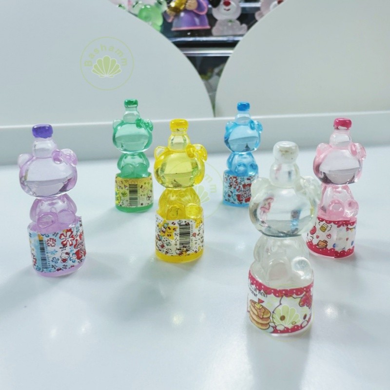 Bashamm Handmade จําลองเรซิ่นเครื่องดื่มขวดเครื่องประดับสามมิติ Sanrio Thailand 711 สไตล์เดียวกัน he