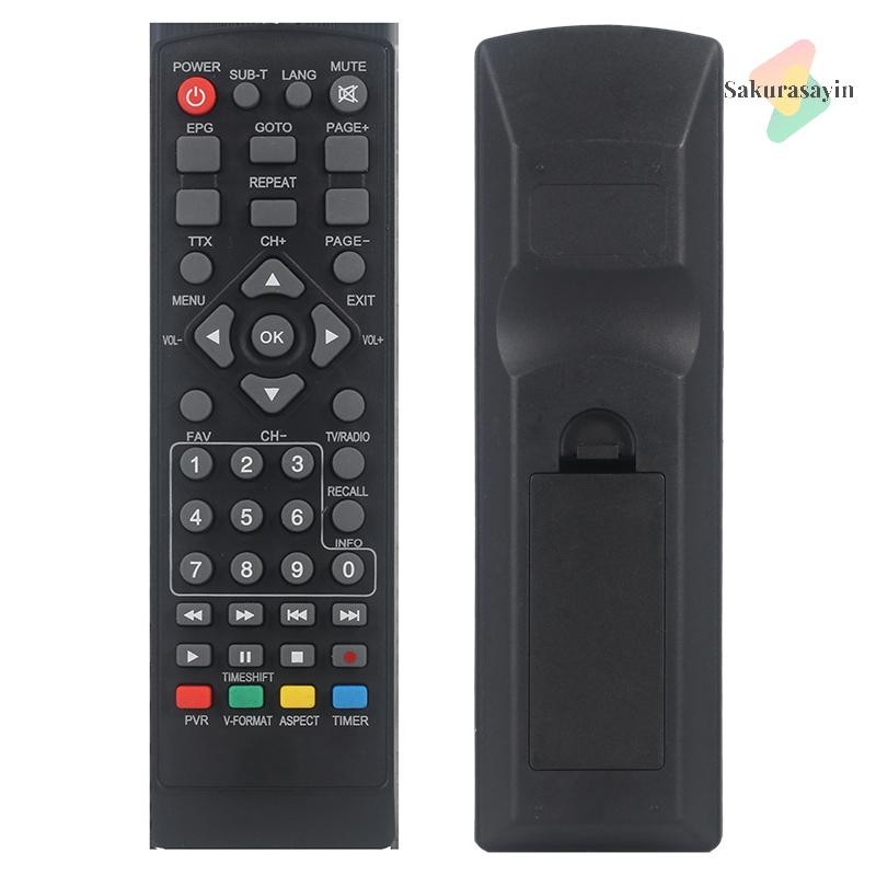 {Sakurasayin} รีโมทคอนโทรลเหมาะสําหรับ DVB-T2 สําหรับโทรทัศน์อัจฉริยะ STB HDTV สําหรับสมาร์ทชุดกล่องด้านบนความละเอียดสูงรีโมทคอนโทรลดิจิตอลใหม่