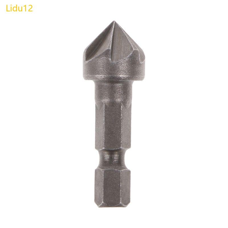 6 Flute Countersink Drill Bit 90 Degree Point Angle Chamfer Cutting Woodworking