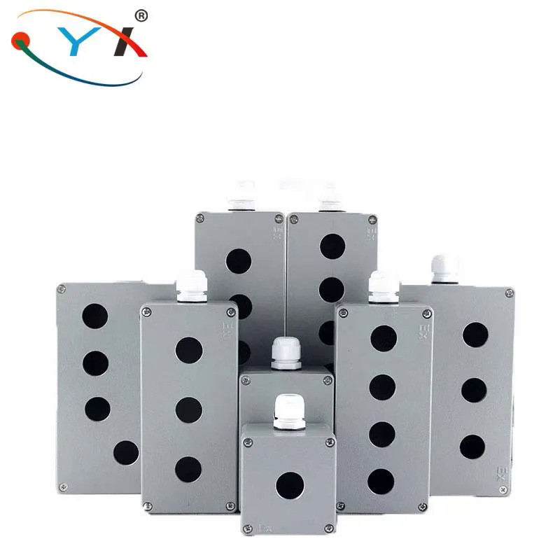 Metal Explosion-Proof Button Box Cast Aluminum Waterproof Control Box Switch Emergency Stop Box 1234