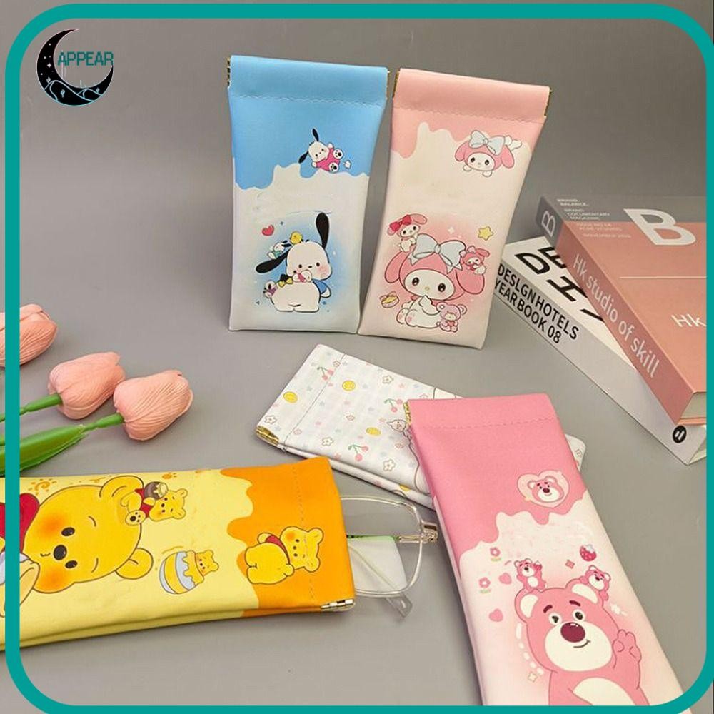 กระเป๋าใส่แว่นตา APPEAR, กล่องใส่แว่นกันแดด Sanrio Kuromi, กระเป๋าเก็บแรงดันกันน้ํา Cinnamoroll น่ารักสําหรับผู้ชาย