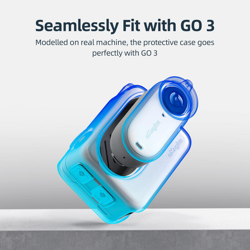 A aMagisn Insta360 GO3S, GO3 เคสซิลิโคน Shadow Stone อุปกรณ์ป้องกันกล้องกีฬา