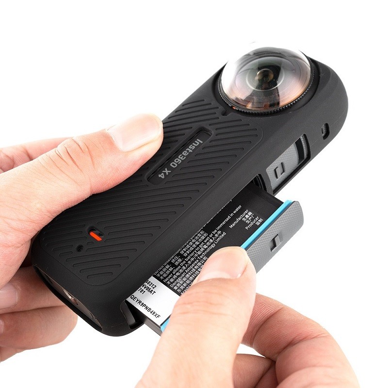 ป้องกันหน้าจอฟิล์มกระจกนิรภัยสําหรับ Insta360 X4 อุปกรณ์เสริมเคสซิลิโคนฝาครอบหมวก