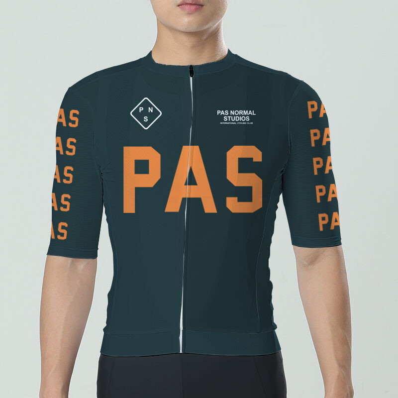 Pas ปกติสตูดิโอผู้ชาย PAS กลไก Pro Powerband ฤดูร้อนทีมขี่จักรยาน Jersey เสื้อผ้าแขนสั้น Breathable Quick Dry Cycle Jersey เสื้อผ้า