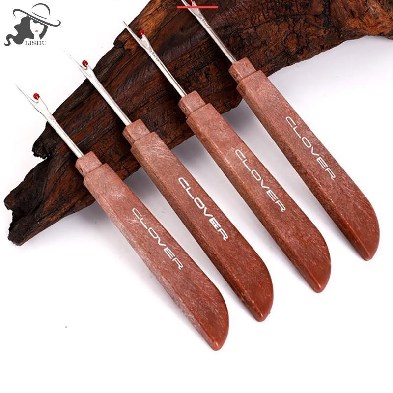 Lishu Clover เหล็กพลาสติก Handle Craft Cutter ตะเข็บ Ripper Stitch Arts เย็บ th