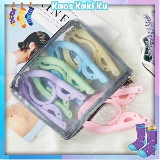 GANTUNGAN ไม้แขวนเสื้อพับได้ ไม้แขวนเสื้อพกพา 3K 444