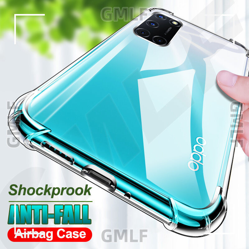 Cod สี่มุมฤดูใบไม้ร่วงซิลิโคนป้องกันโปร่งใสกันกระแทกTPUสําหรับOPPO F11 F5 F7 F9 Pro A53 A93 A15 A15s A3s A5s A7 A83 A92 A52 A5 A9 2020 Reno 5S 4Gเคสโทรศัพท์ใส