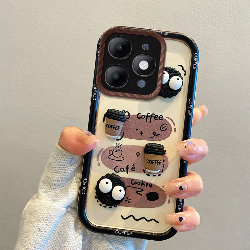 For itel A90 เคสซิลิโคน Soft TPU 3D รูปแบบการ์ตูน Full Protcetion กันกระแทกเคสโทรศัพท์สําหรับ itel A