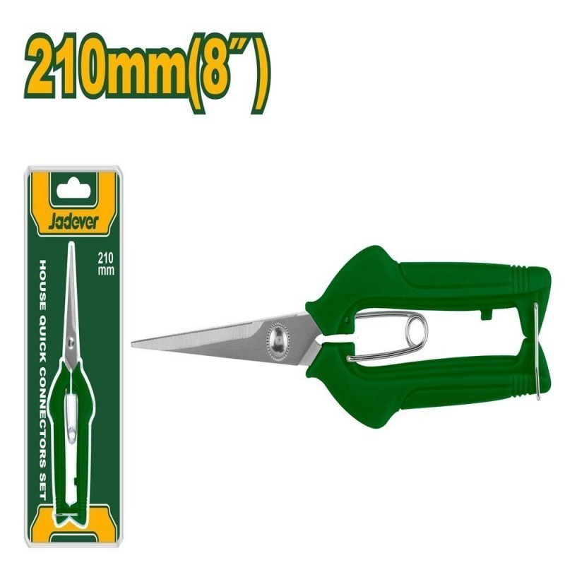🔥ส่งเร็ว ถูกสุด🔥 JADEVER กรรไกรแต่งกิ่ง 210mm. รุ่น JDSX5608 ขนาด 8 นิ้ว Grape shears กรรไกรตัดองุ่น กรรไกร ตัดแต่งกิ่ง