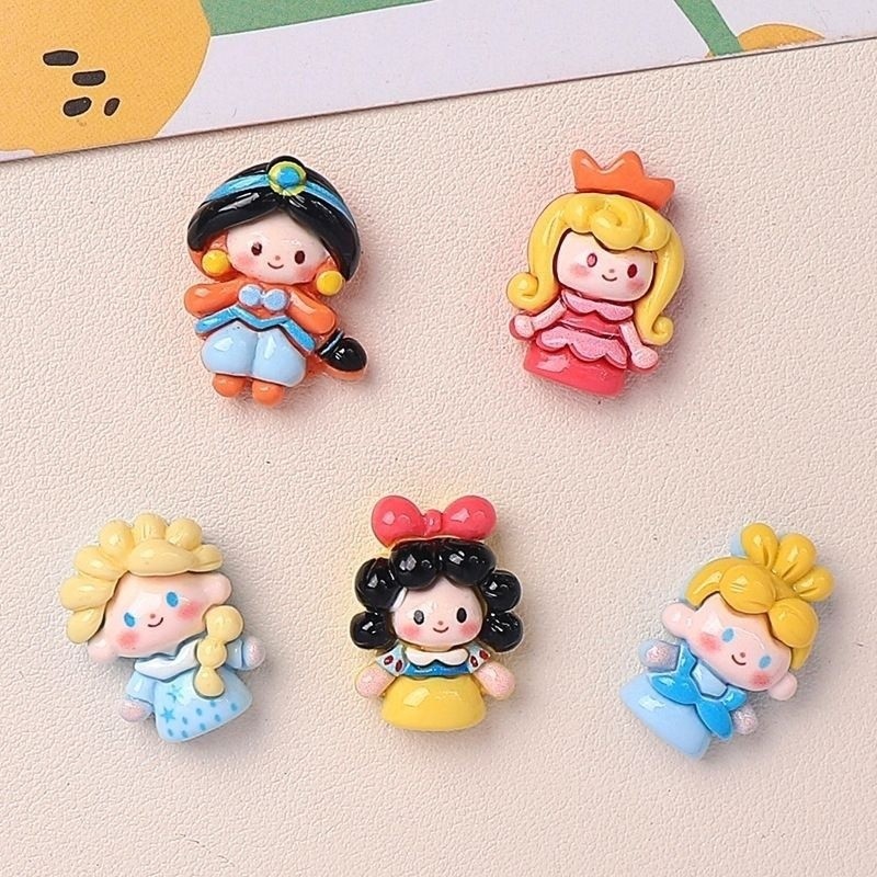 【50pcs】Thailand Ready Stock  รูปแบบ เจ้าหญิงทำเอง อุปกรณ์เรซิน เครื่องประดับ กิ๊บ แฮนด์เมด สำหรับ_case_โทรศัพท์ ถ้วยน้ำ และหูฟัง