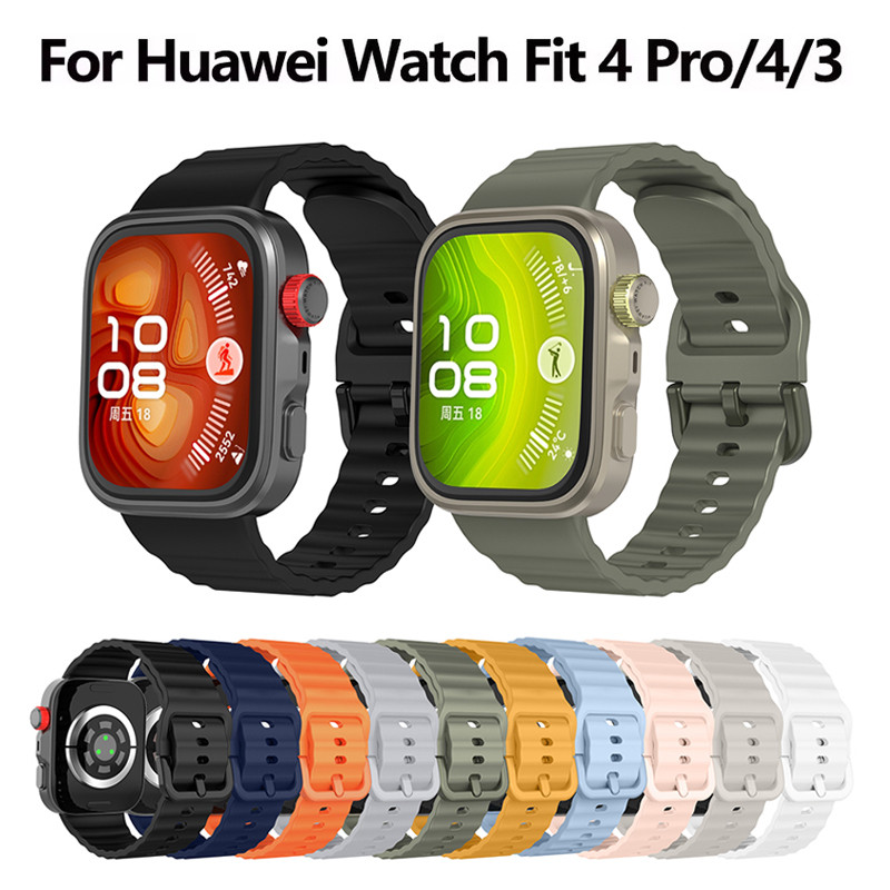 Sprot สายซิลิโคนสําหรับ Huawei Watch Fit 4 pro /4 สร้อยข้อมือสําหรับ Huawei Watch Fit 3 Band อุปกรณ์เสริม