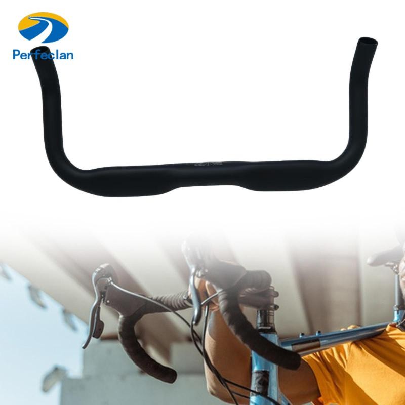 Perfeclan จักรยาน Bullhorn Handlebar สําหรับจักรยานเกียร์คงที่