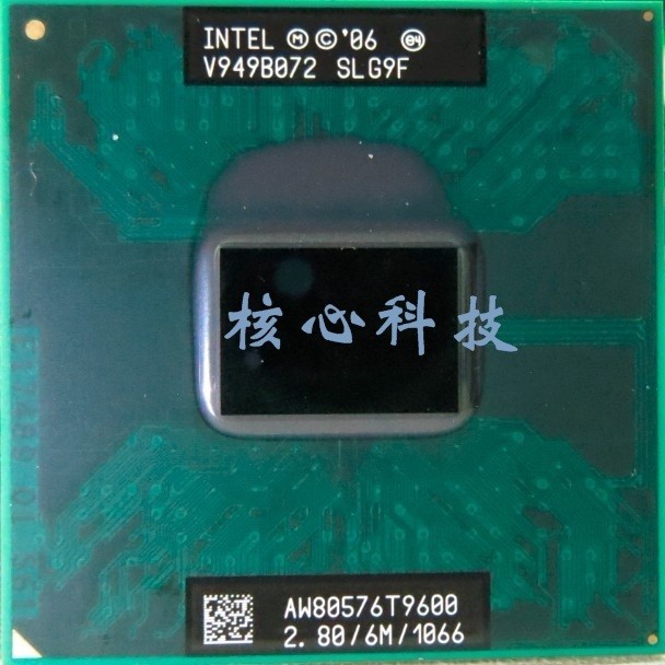 จัดส่งฟรี T9600 CPU 2.8/6M รุ่นอย่างเป็นทางการของแท้ PGA SLG9F E0 Stepper