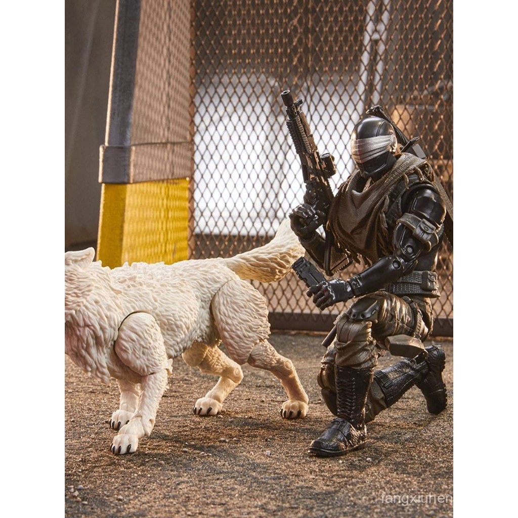 สต็อกพร้อม Hasbro Special Forces GI Joe Snake Eyes White Wolf Suit Snake Eyes 20cm