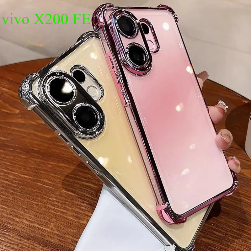 ปลอกสําหรับ Vivo X200 FE 5G X200 S Ultra Pro FE X200Ultra X200S X200Pro V50 V60 V40 Lite V50E โปร่งใ