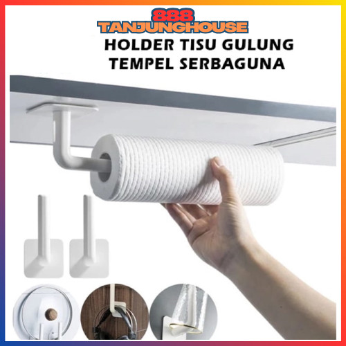 GANTUNGAN TJH TISSUE HOLDER STICK TISSUE ROLL แขวนผ้าห้องครัวแขวน MULTIPURPOSE TISSUE HOLDER PR093