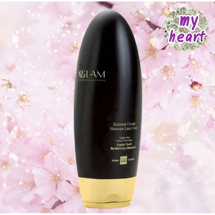 GLAM Caviar Youth Revitalizing Shampoo 500 ml แชมพูลดผมชี้ฟู ปรับสภาพผมให้นุ่มลื่น เงางาม