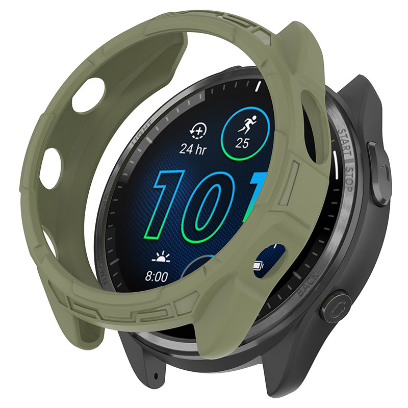เคสซิลิโคนนุ่มเปลือกน้ําหนักเบาสําหรับ Garmin Forerunner 965 ราคา ถูกที่สุด ดีลบีเคเค แกลเลอรีภาพที่ 8