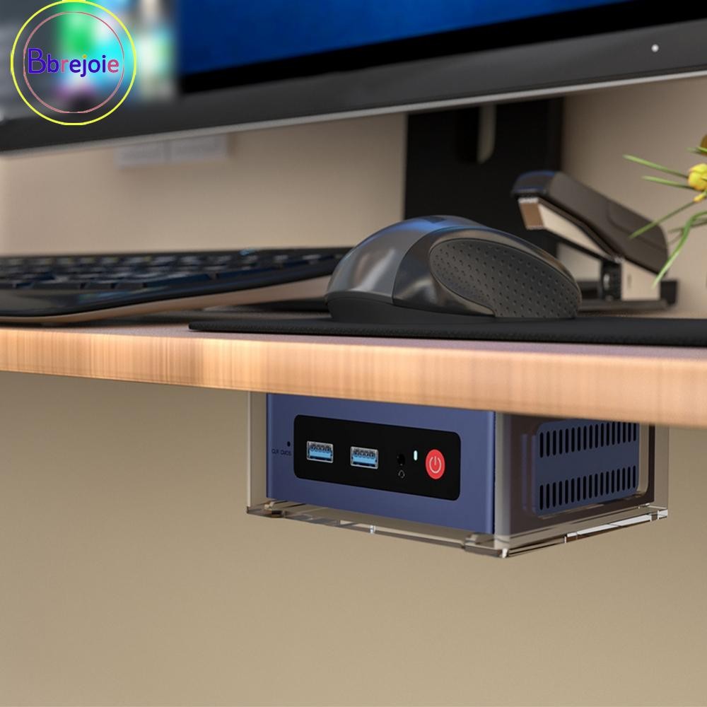 โปร่งใสใต้โต๊ะยืนสําหรับ Beelink S12Pro Mini PC ประหยัดพื้นที่และมีสไตล์