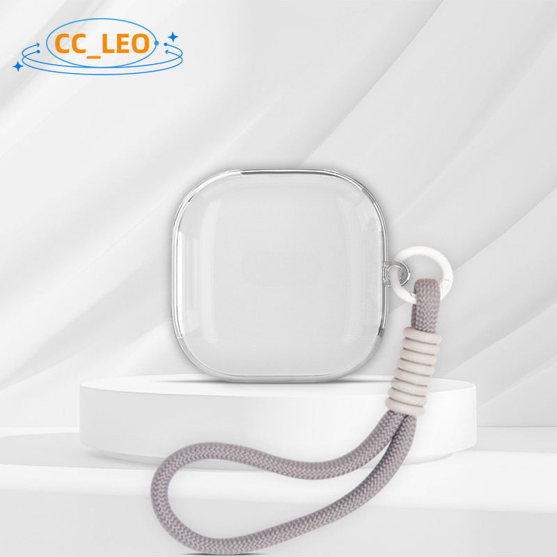 For Anker Soundcore Liberty 5 Case Clear Soft Case Cute Lanyard Suitable for Soundcore Liberty 5 ANC Shockproof Shell Protective Sleeve