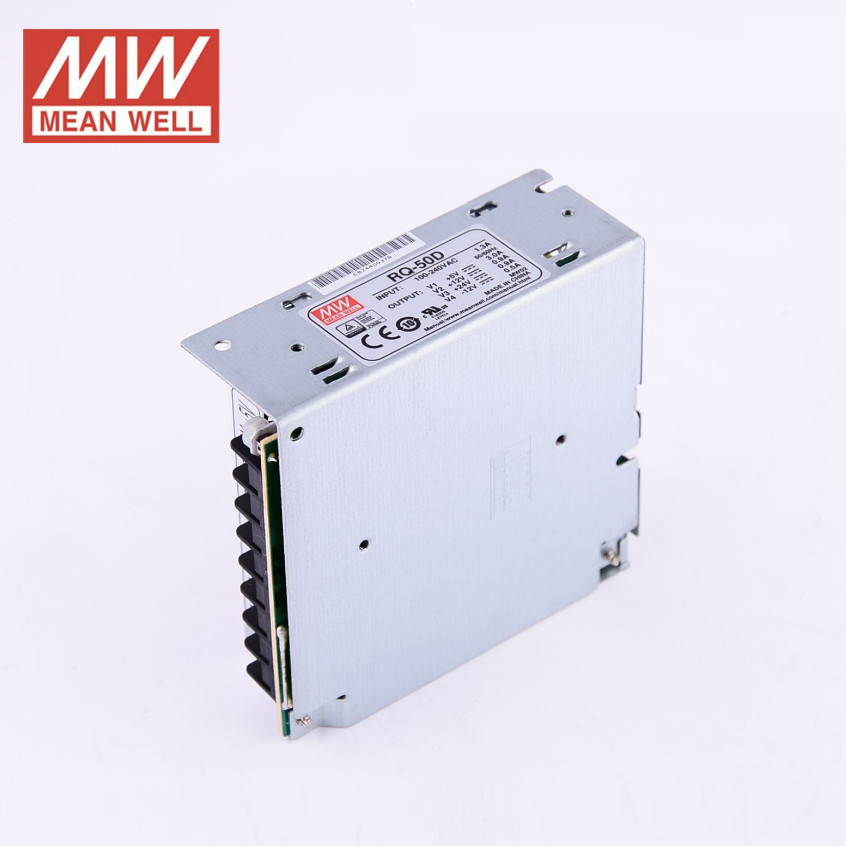 MEAN WELL RQ-50 RQ-50B RQ-50C RQ-50D 50W Quad เอาต์พุตสลับแหล่งจ่ายไฟ 5V12V15V24V