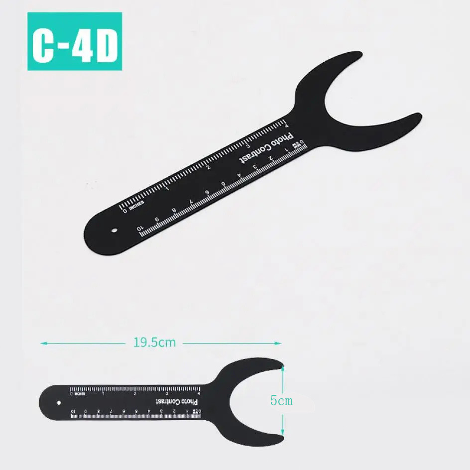 1pcs Autoclavable ทันตกรรม Photo Contrast สีดําพื้นหลัง รูปที่ 5