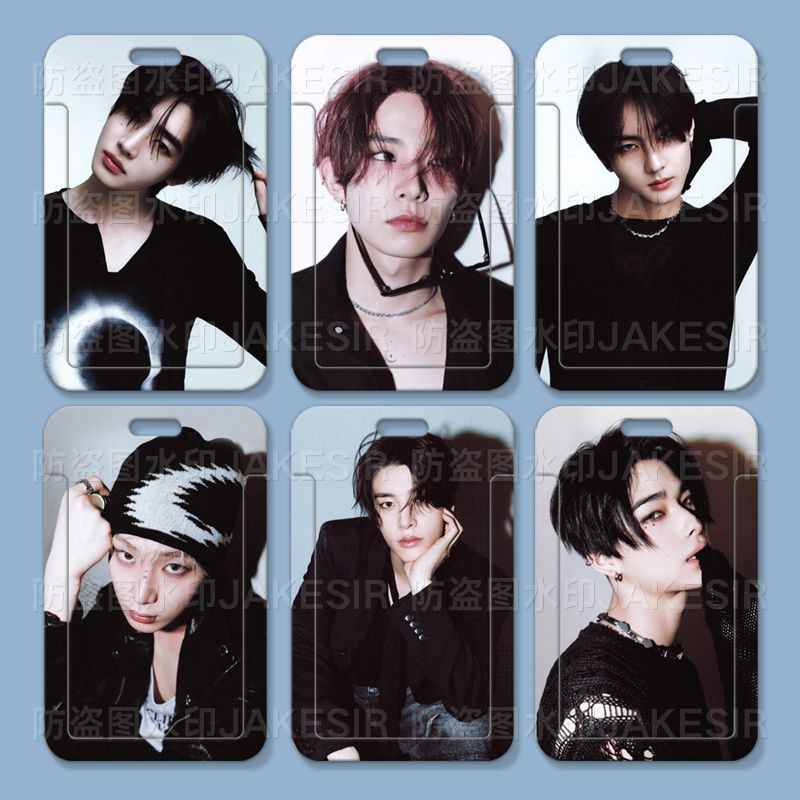 ENHYPEN Merchanded student slide card Holder Meal card Bus card ID card Protective Case Access Contr