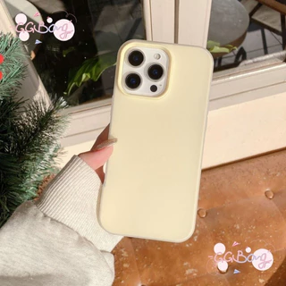 สำหรับ IPhone 16 17 AIR 13 15 12 11 14 Pro Max XR X XS Max 6 7 6s 8 Puls เคส TPU นิ่ม 2in 1สีพื้นแฟชั่นเจลลี่รูปถ่ายใหม่