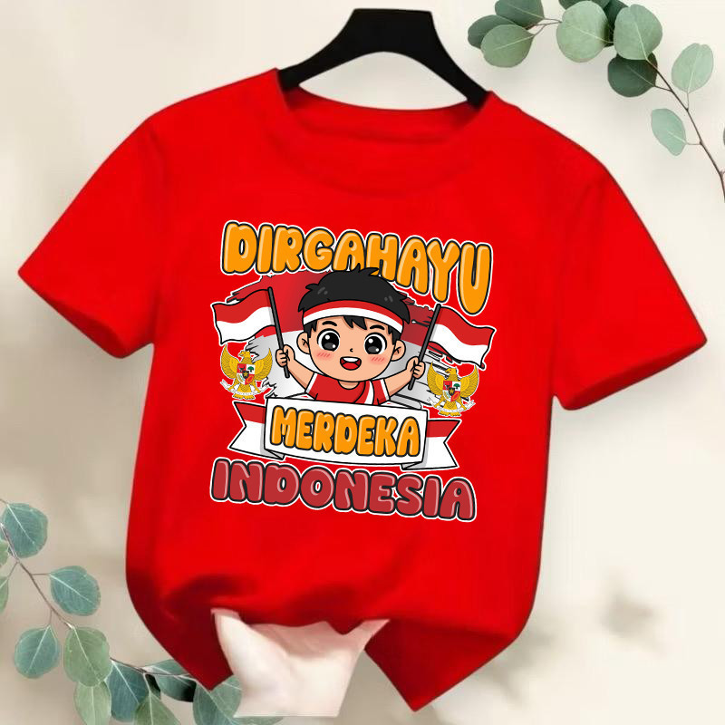 UNISEX AUGUST 17 CHILDRENS TOP / 17TH AUGUST BOYS AND GIRLS CLOTHES / CHILDRENS INDEPENDENCE T-SHIRT