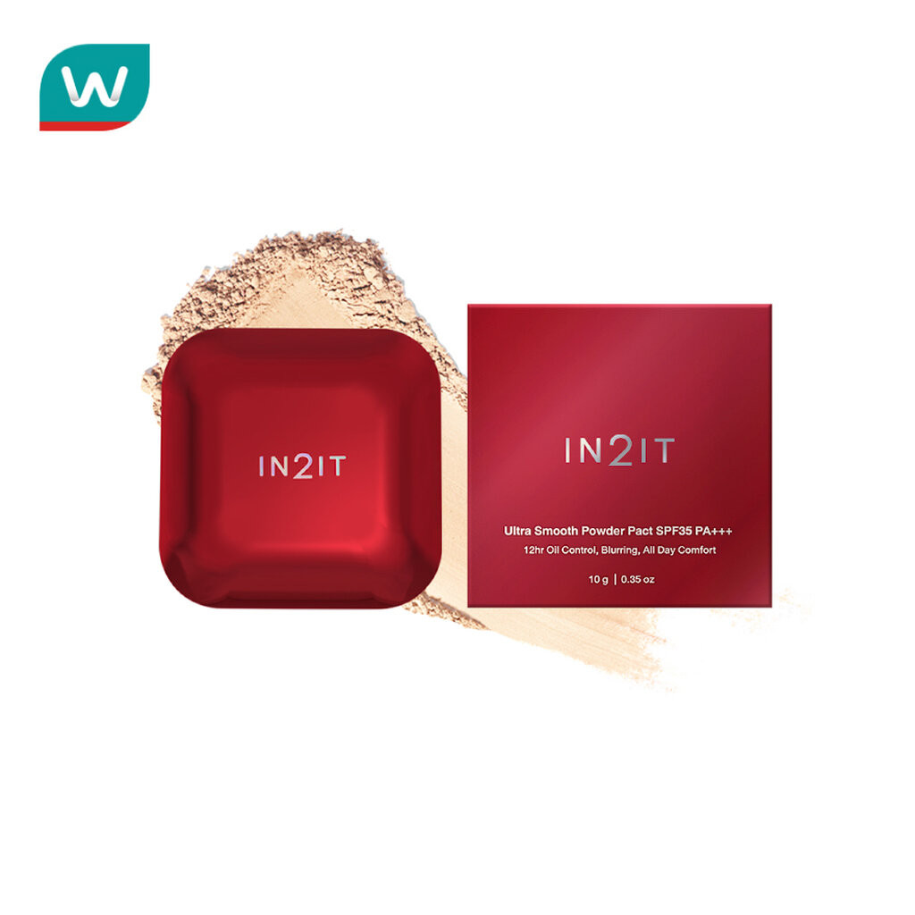 In 2 It อินทูอิท อัลตร้า สมูท พาวเดอร์ แพ็ค SPF35 PA+++ 10ก. 1N นิวทรัล เบจ