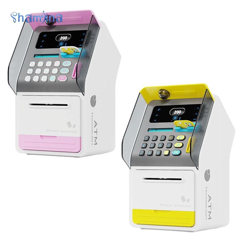 [Shamjina] กระปุกออมสิน ATM เด็ก ATM ประหยัดของเล่น เทศกาล ตู้ออมทรัพย์ ATM อิเล็กทรอนิกส์ เด็กผู้หญ