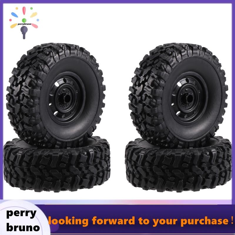 [perrybruno] 4 ชิ้น 65 มิลลิเมตรยาง Tyres ล้อสําหรับ MN D90 D99S MN-90 MN91 MN98 MN99S WPL C14 C24 C