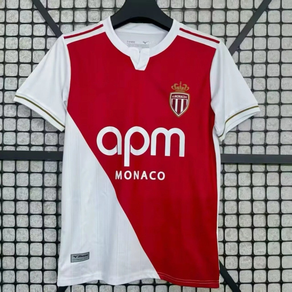 2025/26 Monaco Jersey Home เสื้อฟุตบอลแขนสั้น S-4XL