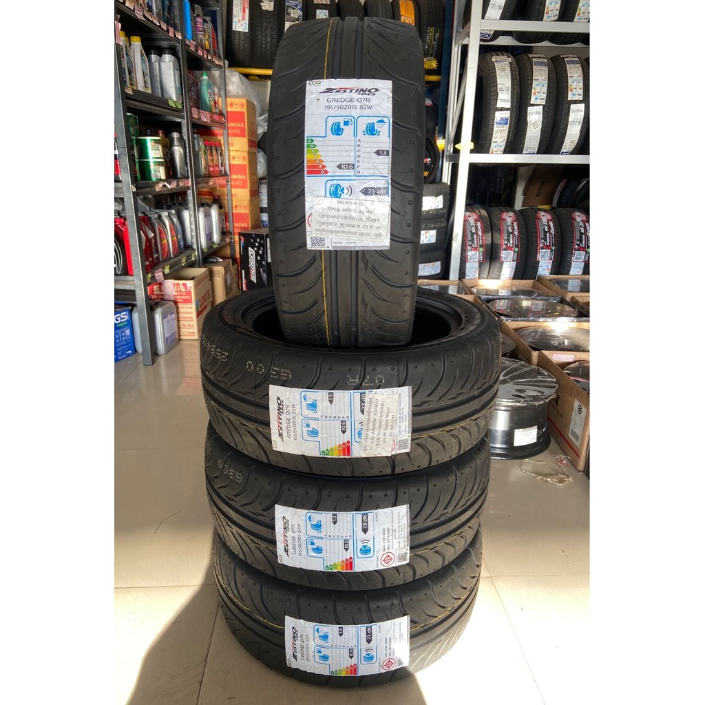 195/50R15 82W ZESTINO GREDGE 07R ยางใหม่กริ๊ปปี2022🎏ราคาชุด4เส้น✅ แถมจุ๊บลมยางแท้👍 มีรับประกันจากโรง