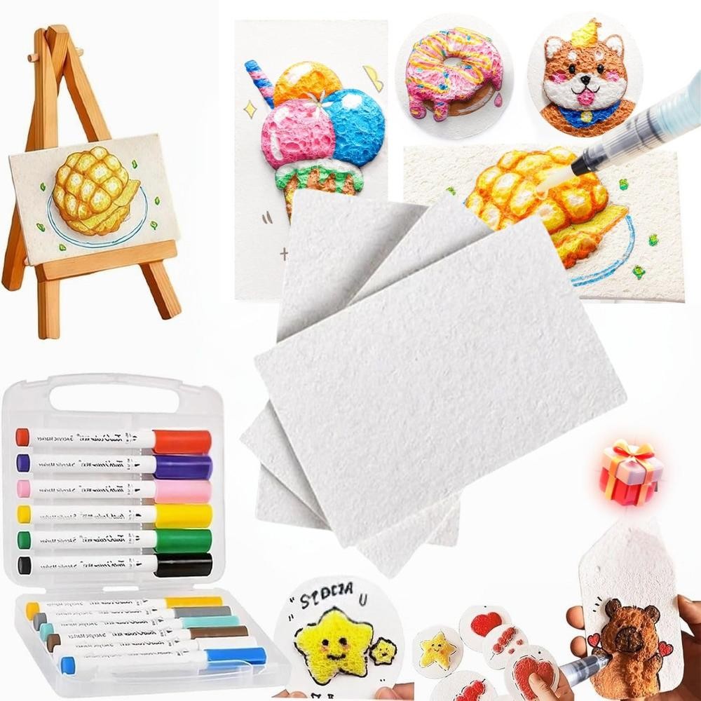Texture Magics Puffy Paint Art Diy Magics Texture ชุดภาพวาดโฟมสําหรับกิจกรรมสร้างสรรค์ Home School
