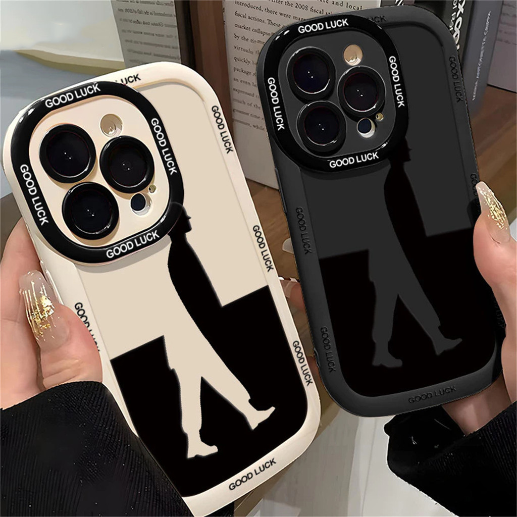 เคสไอโฟน ผู้ชายและเงา สำหรับ IPhone 14 15 Plus 6 7 6S 8 13 11 12 14 15 PRO MAX XR MAX 6SPlus 7Plus 8Plus 14Plus 15Plus
