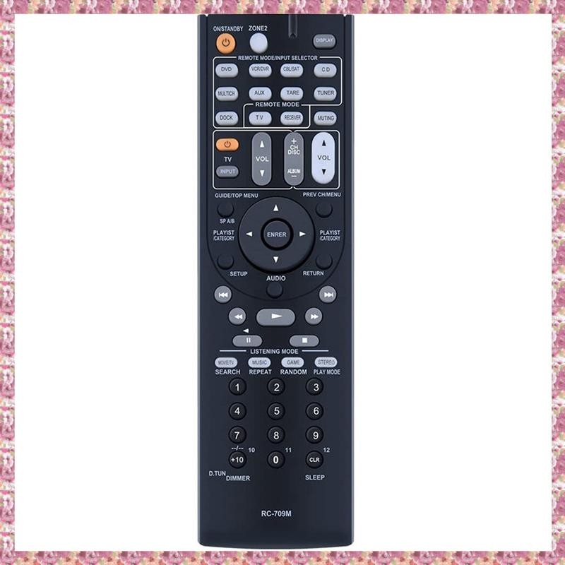 [VCPR] 1 ชิ้น RC-709M รีโมทคอนโทรลเปลี่ยนสีดําสําหรับตัวรับสัญญาณ AV RC-737M RC-765M TX-SR507 TX-SR6