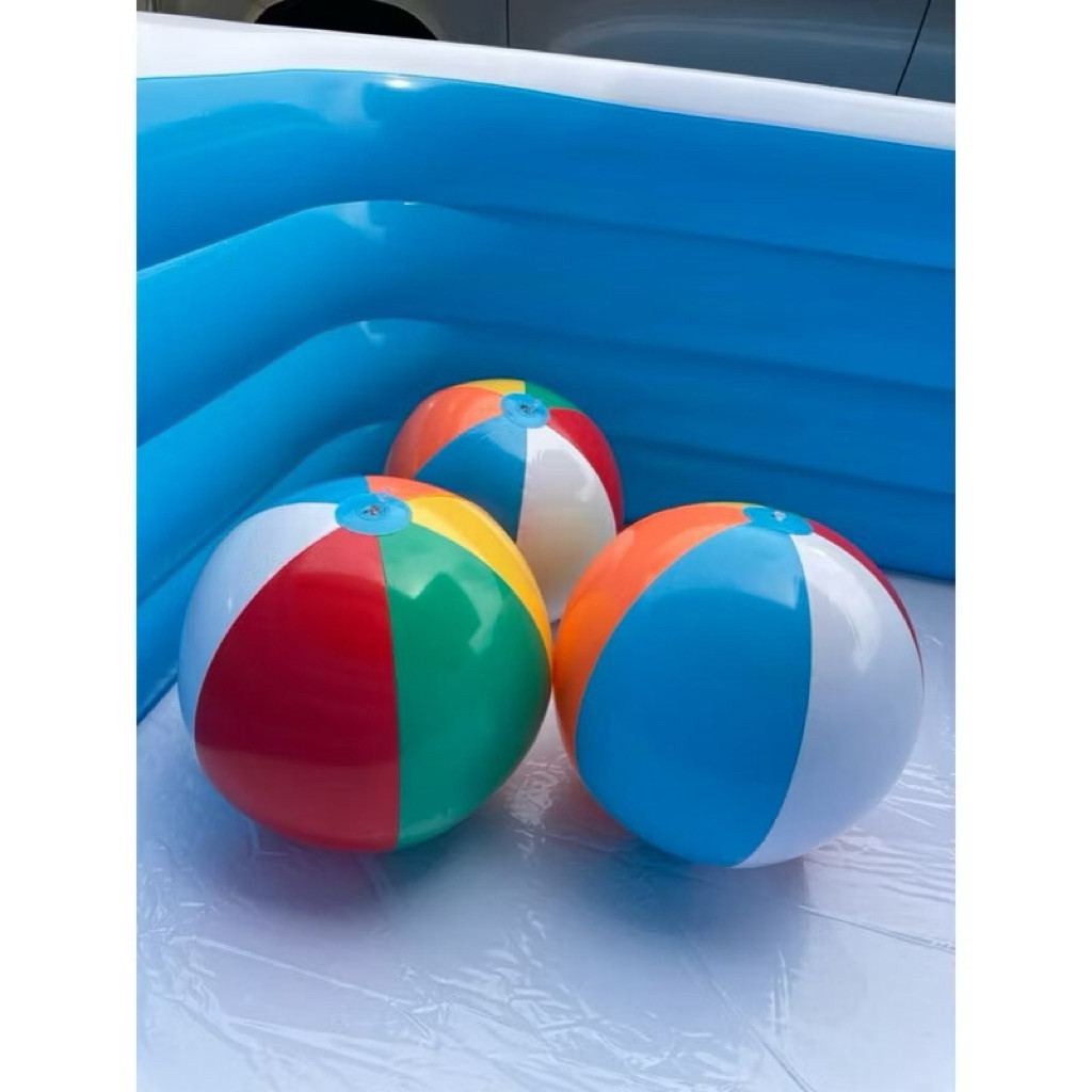 ลูกบอลชายหาด บอล24“(61ซม)บอลชายหาด ลูกใหญ่มาก สีสันสดใส บอลชายหาดหลากสี - รูปที่ 2