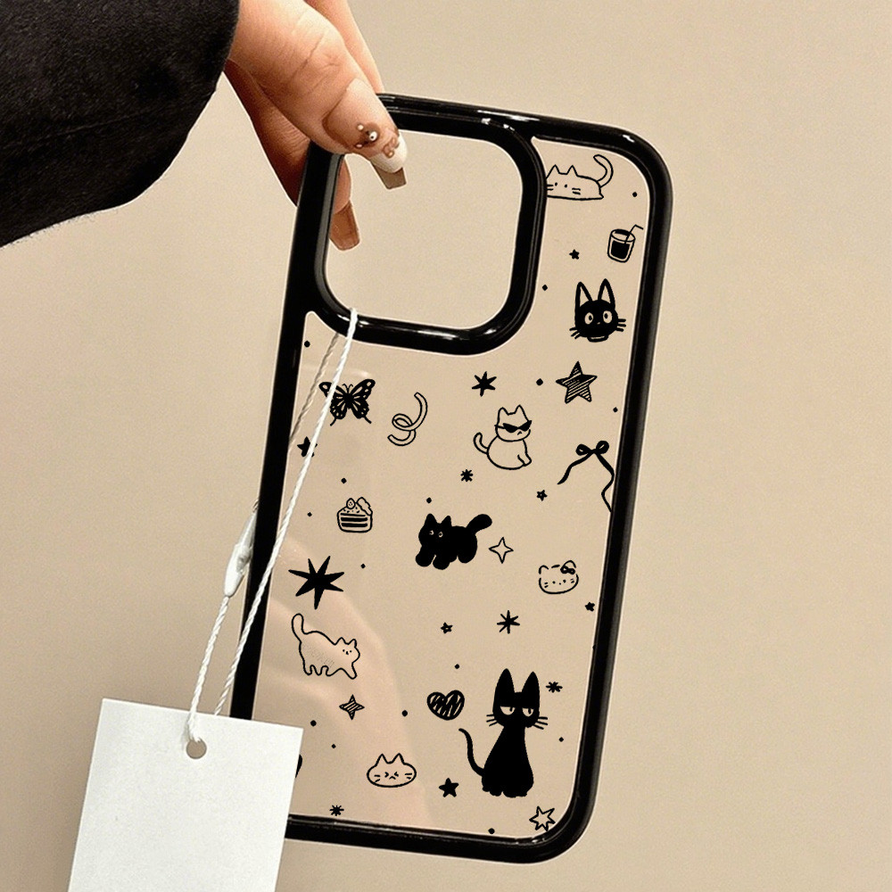 เคสโทรศัพท์ For iPhone 13 11 15 16 Pro Max Case iPhone 11 12 17 Pro Max 14 15 Pro Max อะคริลิค 2 in 1 การ์ตูน น่ารัก - รูปที่ 2